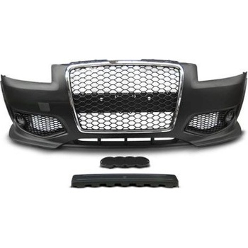 Предна броня за Audi A3 8P (2005-2008) - RS Дизайн с хром решетка