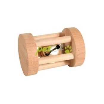 Trixie Hračka pre hlodavce drevený valček so zvončekom 3,5 x 5 cm
