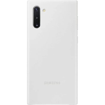 Samsung Leather Cover EF-VN970LWEGWW - оригинален кожен калъф (естествена кожа) за Samsung Note 10 (бял)