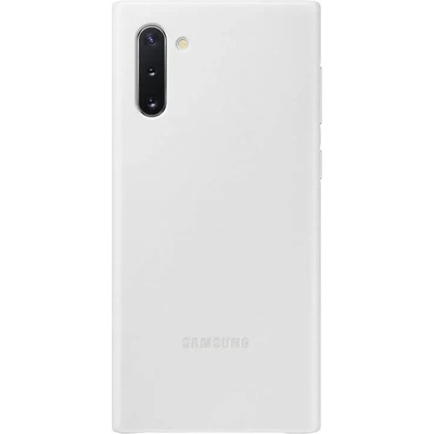 Samsung Leather Cover EF-VN970LWEGWW - оригинален кожен калъф (естествена кожа) за Samsung Note 10 (бял)
