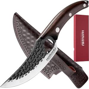 HARAHU Кухненски нож harahu ya-30240 - Кафяв kp30240