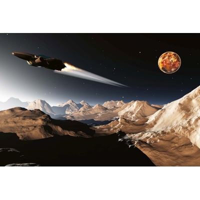 DIMEX ART Флизелинов фототапет футуристичен космически кораб 375 x 250 см