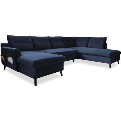 Miuform Тъмносин U-образен разтегателен диван, десен ъгъл Stylish Stan - Miuform (Stylish Stan LCBKL-2Q-HAEECR OTT22)