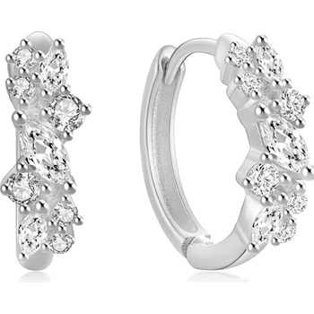 Olivie strieborné krúžkové náušnice 8712