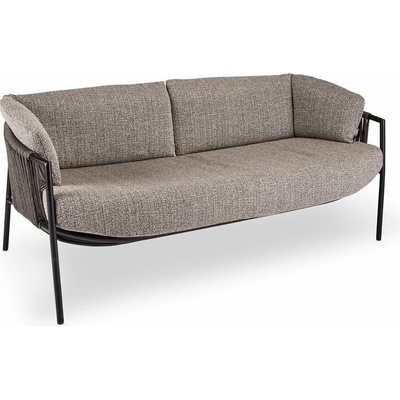 Stern Zoe 169x77x65 cm rám lakovaný hliník sand matt lankový výplet sand Mélange rosé rychleschnoucí výplň včetně krycí plachty – Hledejceny.cz