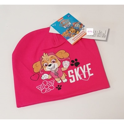 dívčí čepice jaro/podzim Tlapková patrola sv.růžová