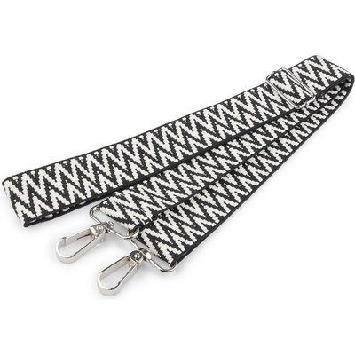 Textilní ucho / popruh na tašku s karabinami šíře 3,8 cm bílá 1 ks