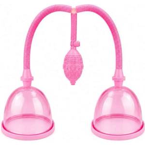 Toyz4Lovers Помпа за уголемяване на гърдите "anjela pinku breast" с 2 чашки