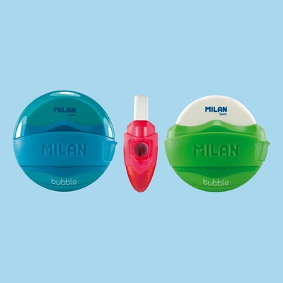Guma + strúhadlo MILAN Bubble Mix (1ks)