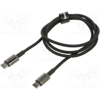Baseus CATWJ-01 High Speed,USB 2.0, USB C vidlice,z obou stran, 1m, černý