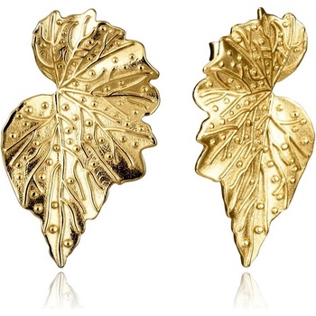 Viceroy Jedinečné pozlátené náušnice Listy 2313E100-00