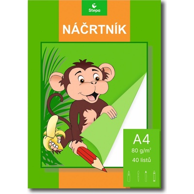 Náčrtník A4, 80 g, 40 listů