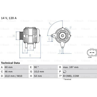 BOSCH generátor 0986080350