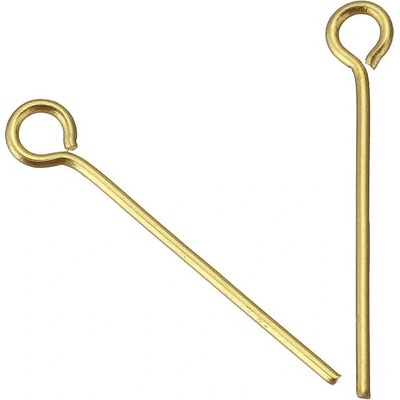 Ketlovací jehly 0,7mm Zlaté - 100Ks - 40mm