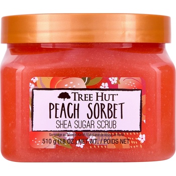 Tree Hut Peach Sorbet Shea Sugar Scrub Ексфолиант за тяло дамски 510gr
