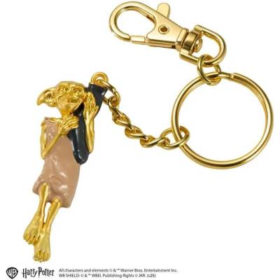 Přívěsek na klíče Noble Collection Harry Potter Metal Dobby gold coloured 11 cm