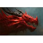 DIMEX ART Флизелинов фототапет червен дракон 375 x 250 см