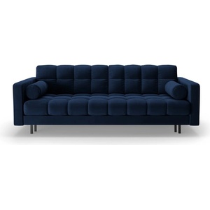 Cosmopolitan Design Тъмносин кадифен разтегателен диван с място за съхранение 222 cm Bali - Cosmopolitan Design (COS_3SF_51_F1_BALI5)