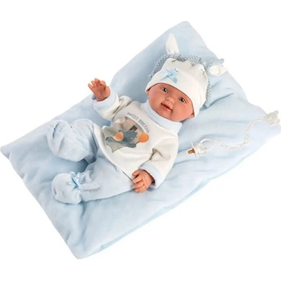 Llorens 26311 NEW BORN CHLAPEČEK realistická miminko s celovinylovým tělem 26 cm