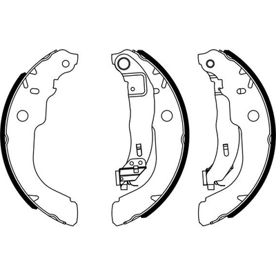 BOSCH Sada brzdových čelistí 0986487960