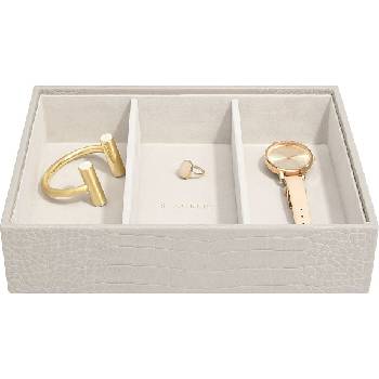 Stackers Ковчеже за бижута Stackers Croc 3 отделения cлassic сивкаво (74350)