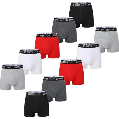 Lee Cooper Мъжки боксерки Lee Cooper Essential Boxer Trunk 10-Pack Mens - Dark Assorted