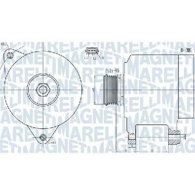 Alternátor MAGNETI MARELLI 063732133010