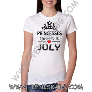 Fruit of the Loom Тениска - Princess are born in