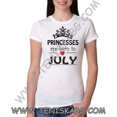 Fruit of the Loom Тениска - Princess are born in