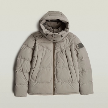 Image 1 of G Star Яке G Star Men's Whistler Water Resistant Quilted Short Puffer Jacket - Elephant Skin
