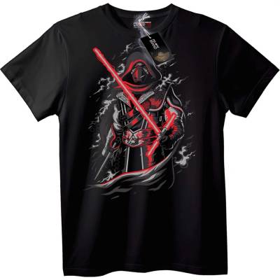NOONEBRAND Тениска с Сит от Стар Уорс - 2XL, Black