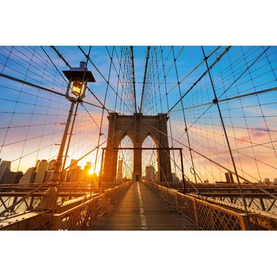 DIMEX ART Флизелинов фототапет бруклински мост при залез слънце 375 x 250 см