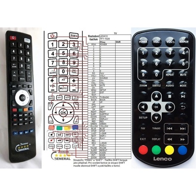Dálkový ovladač General Lenco TFT-1028