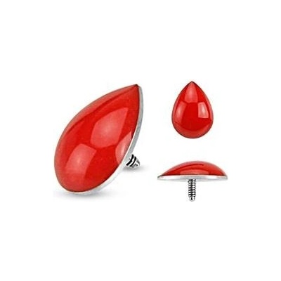 Šperky4U microdermal ozdobná část kapka krve MD01001