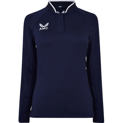 Castore Дамска блуза с яка Castore Long Sleeve Polo Top Womens - Navy/White
