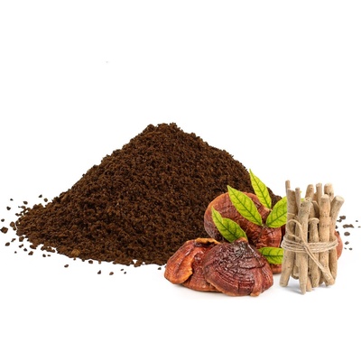 ManuCafe Adaptogenní bezkofeinová káva s reishi a ashwagandhou pouze mletá 250 g