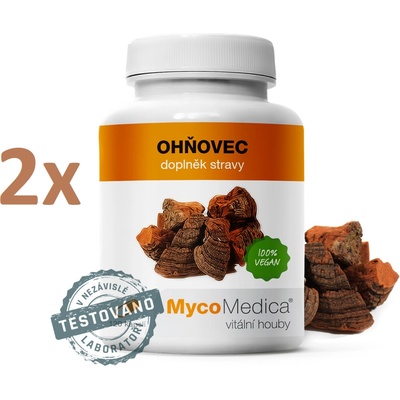 MycoMedica Ohňovec 2 x 120 kapslí