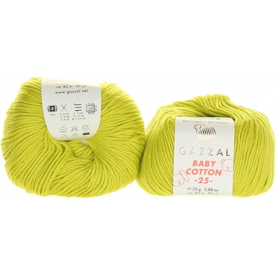 Gazzal Baby Cotton 25 3457 limetková