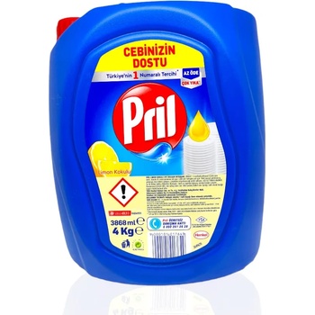 Pril почистващ препарат за съдове, Лимон, 3868мл, 4кг