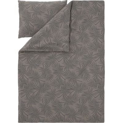 Livarno povlečení z mikrovláknitého saténu palmové listy 140x200 70x90