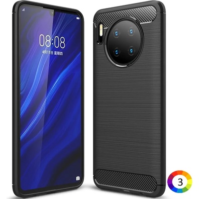 Huawei Mate 30 Удароустойчив Carbon Fiber Калъф и Протектор
