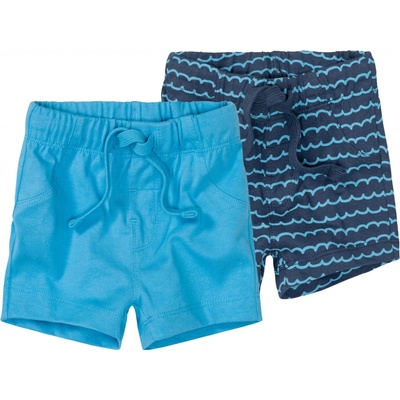 lupilu chlapecké kraťasy s BIO bavlnou 2 kusy navy modrá modrá