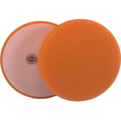 Hermes 6128480 Leštící houbička 150 x 25 mm, s velur, Brilliance hladká, rovný tvar, zaoblená hrana, oranžová, střední