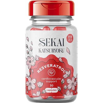 Sekai Katsuryoku Resveratrol, 30 капсули, Sekai Katsuryoku (7222-00)
