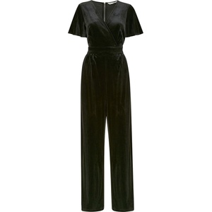 Yumi Women's Black Angel Sleeve Jumpsuit - Black