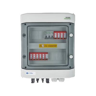 EM-117_DCAC Разпределителна кутия DCAC, IP65, SPD DC Dehn 1000V тип 2, 2 x PV вериги, 2 x MPPT, SPD AC Dehn тип 2, 16A 3-F (EM-117_DCAC)