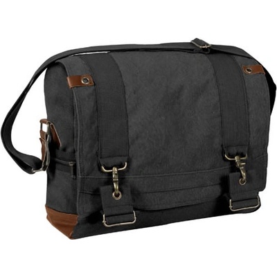 ROTHCO taška VINTAGE cez rameno B-15 PILOT MESSENGER ČIERNA