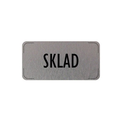 Popis místnosti - cedulka na dveře - Sklad, hliníková tabulka, 160 x 80 mm