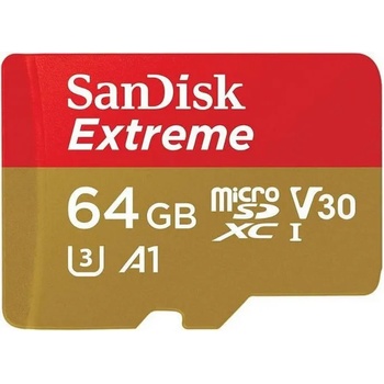 SanDisk microSDXC Extreme 64GB UHS-I/V30/U3 SDSQXAF-064G-GN6AA