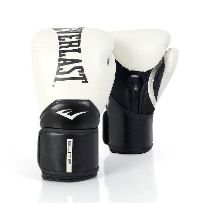 Everlast Elite Training Gloves White 16oz